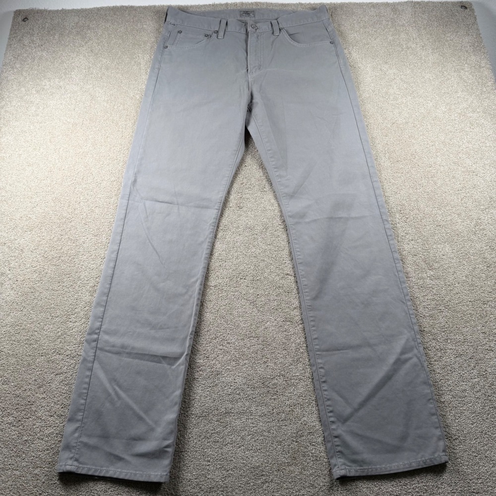 Citizens of Humanity Sid Regular Straight Leg Grey Pants 33 Mens 604-788
